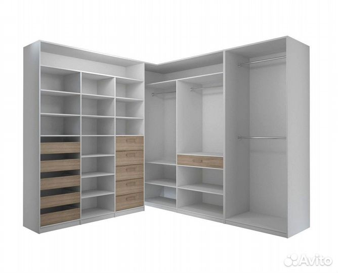 Гардеробная система хранения под ключ