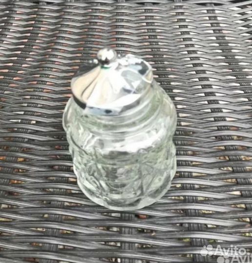 Ваза цветное стекло и горчичница