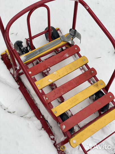 Санки с колесами