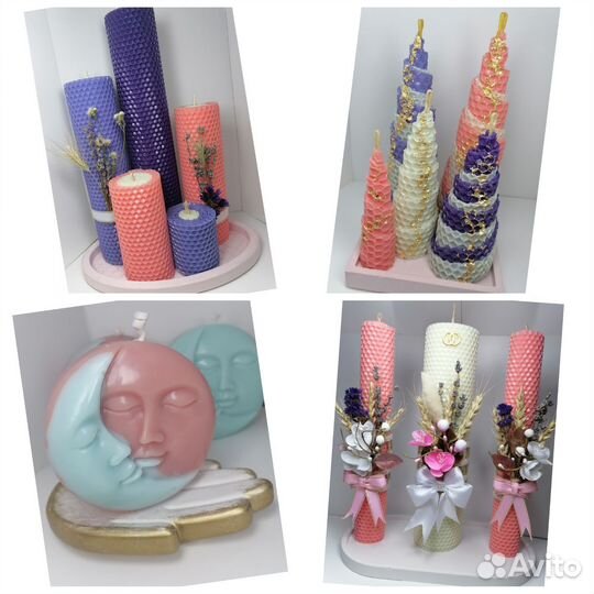 Изготавливаю свечи на заказ и изделия из гипса