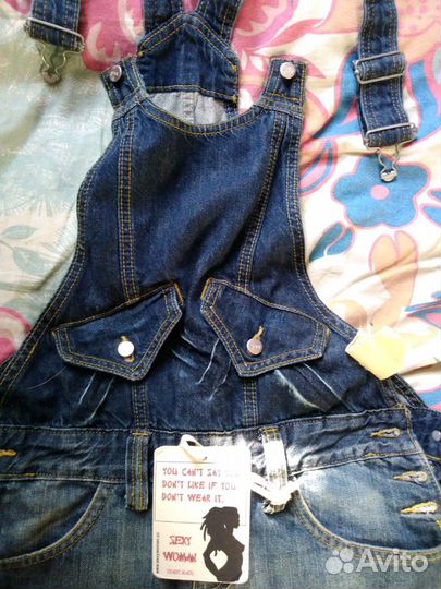 Комбинезон джинсовый