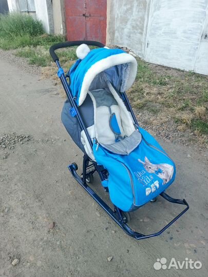 Санки коляска nika