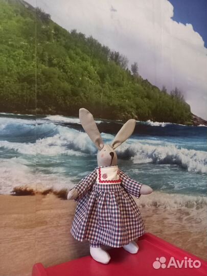 Мягкая игрушка заяц ручной работы