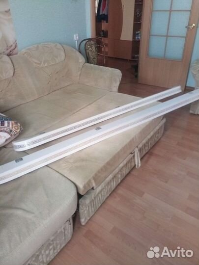 Карнизы для штор белого цвета ажурные 3 м и 2 м