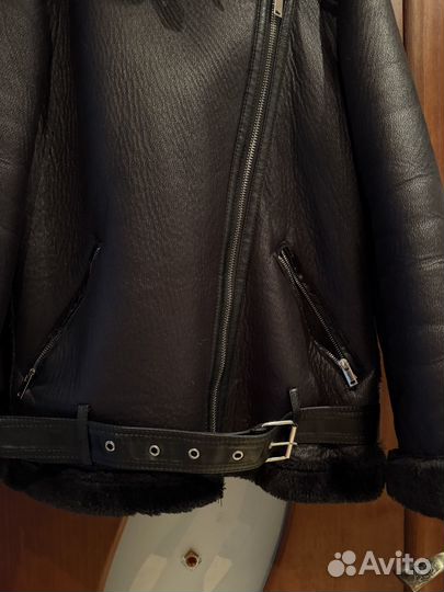 Дубленка авиатор женская