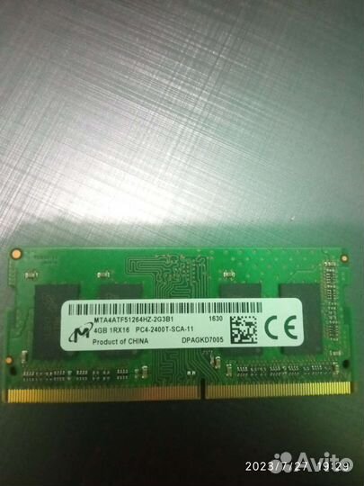 Озу Ddr4 4gb 2400 Sodimm для ноутбука