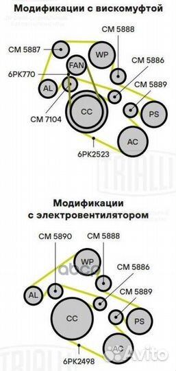 Ролик привод. ремня для а/м Land Rover Range Rover