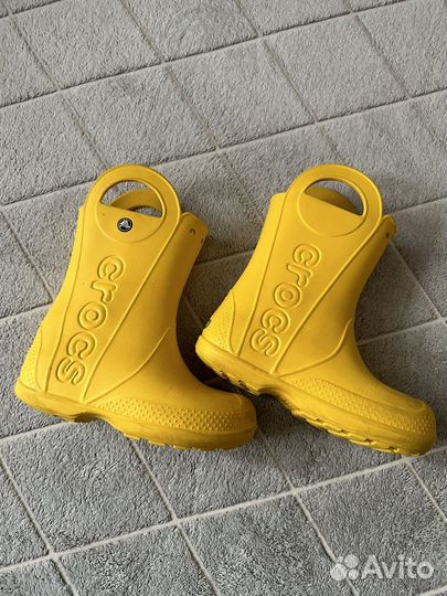 Crocs j2 сапоги резиновые