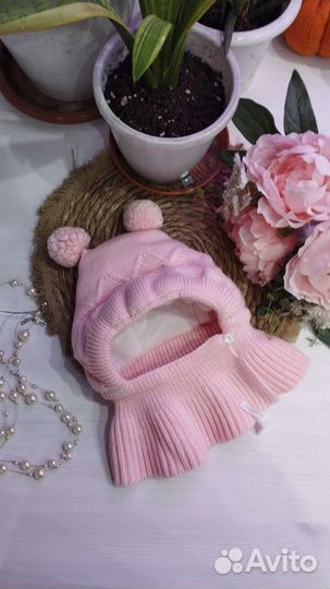 Шапочка журавлик зимняя 40-42