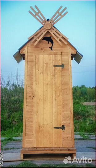 Дачный туалет с установкой SKU009