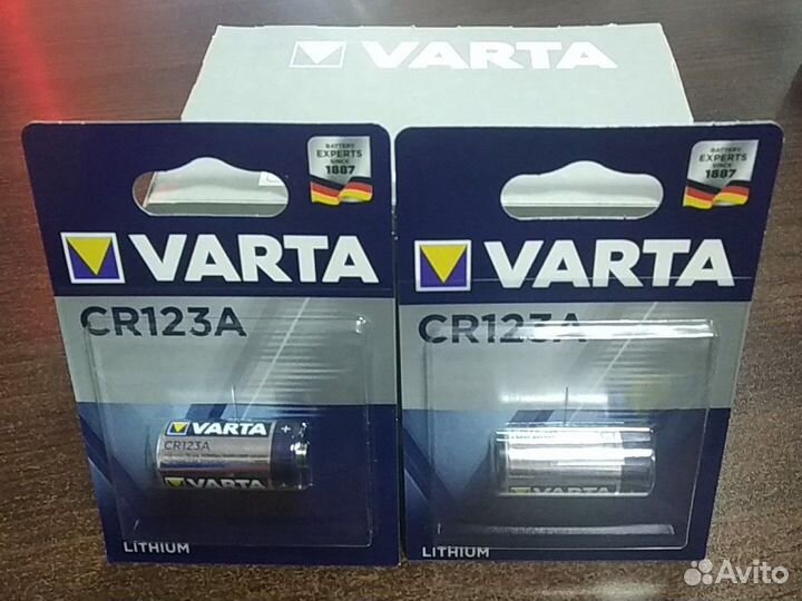 Оригинальные Литиевые батарейки varta CR123A 123A
