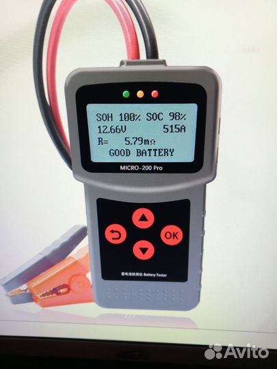 Цифровой Анализатор авто, micro-200PRO, 12 В, 24 В