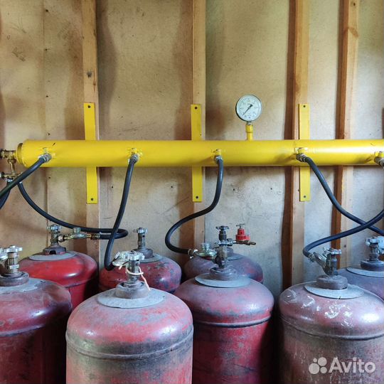 Газовое оборудование. Рампа на 8 баллонов