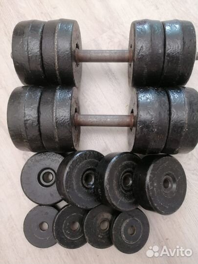 Гантели разборные 33*2 кг бу