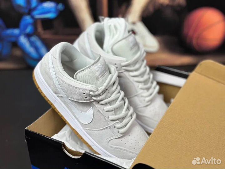 Кроссовки Nike dunk sb low серые 36-45