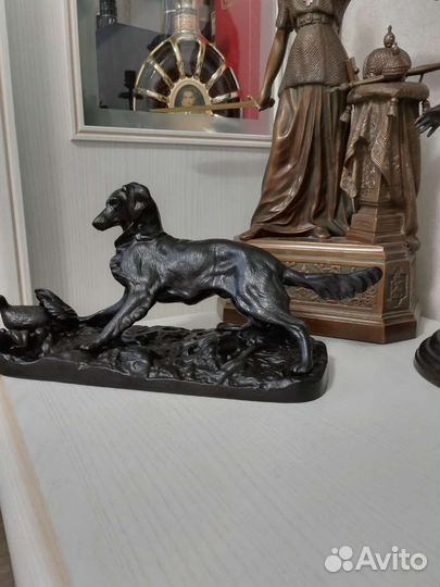 Каслинское литье. Сеттер с куропаткой. 1974 год