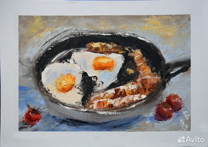 Картина маслом на бумаге