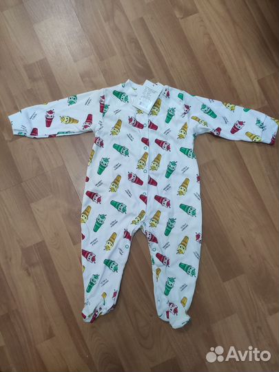 Комбинезон интерлок для новорождённого