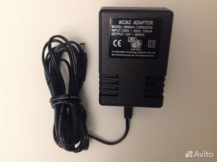 Блок питания аc/аc 12V, 0,8А