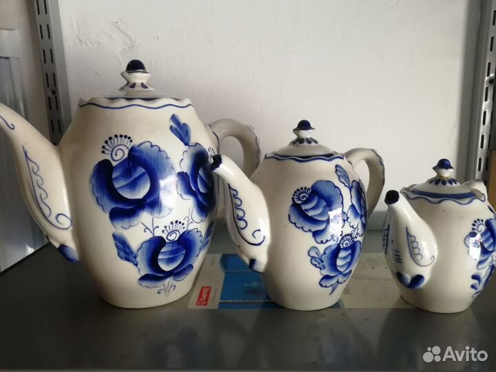 Фарфоровая посуда СССР гжель