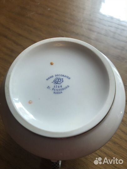 Чайная пара из сервиза гирлянда