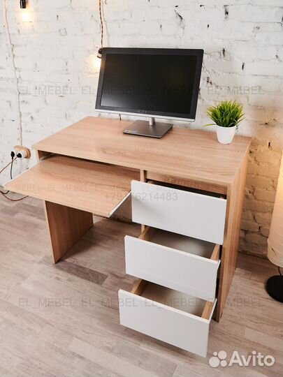 Стол письменный компьютерный для учебы стиль IKEA