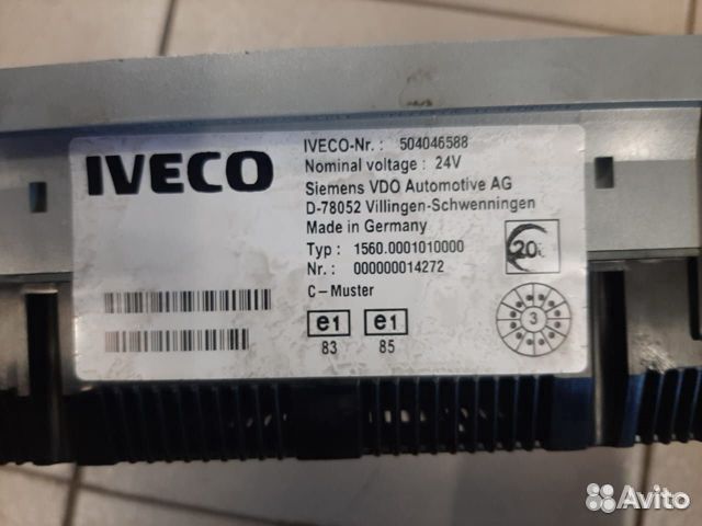 Комбинация приборов iveco EuroCargo