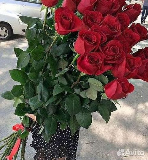 Высокие розы Букеты с доставкой