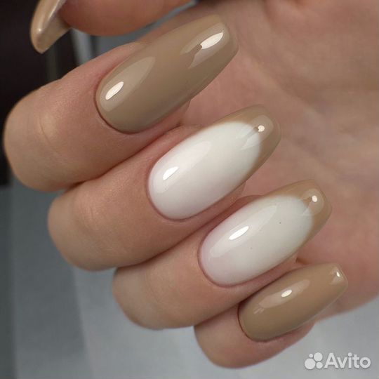 Маникюр+гель-лак, наращивание