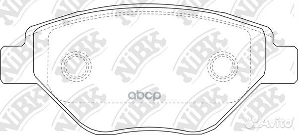 Колодки тормозные дисковые renault megane 1.4 2