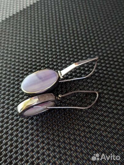 Серьги с агатом