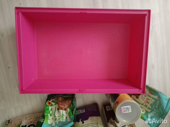 Клетка для грызунов cavie 60 размер 58*38*32 фукси