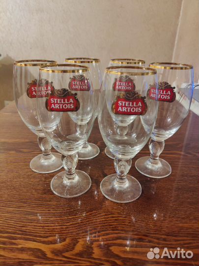 Фужеры пивные 0,33 набор Stella Artua 6 шт