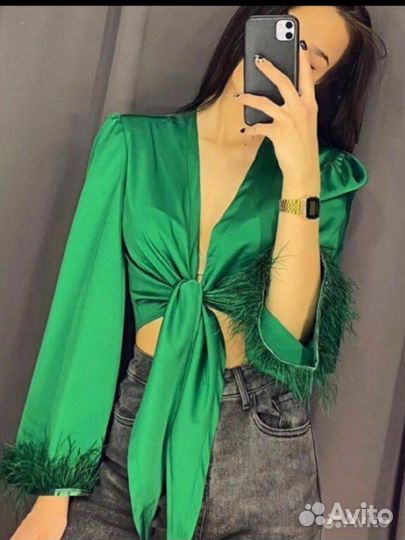 Рубашка с перьями