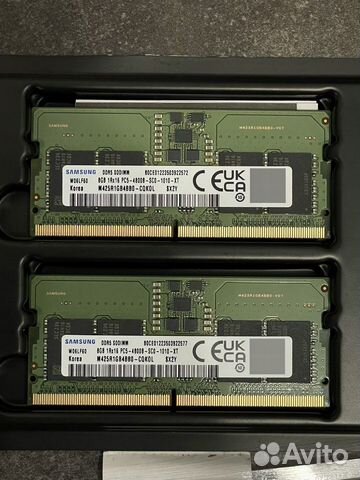 Samsung DDR5 SO-dimm 8gb 2шт