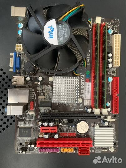 Материнская плата с процессором