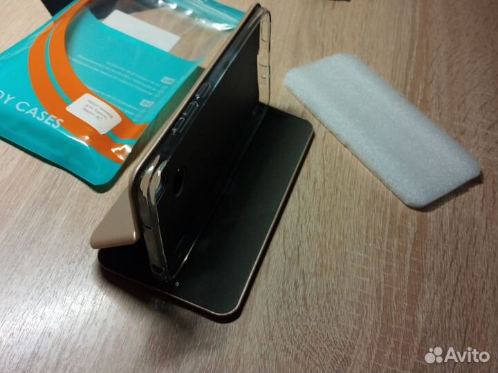 Чехол-книжка для Xiaomi Redmi 9C, золотой