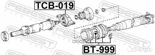 BT-999 муфта кардана рем.к-т Lexus RX300/330/3