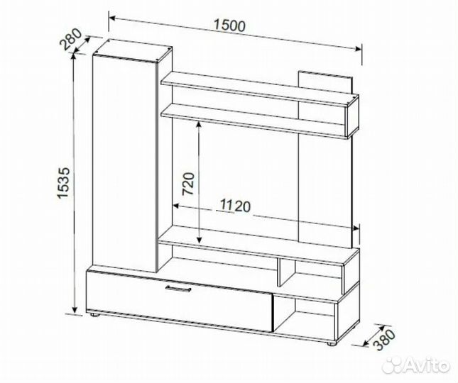 Стенка горка бетон в налиии