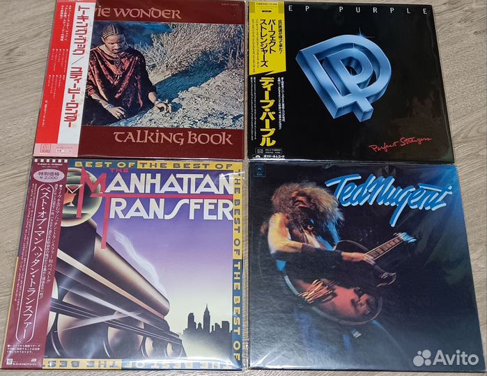 Deep Purple Stevie Wonder Ted Nugent Japan Lp