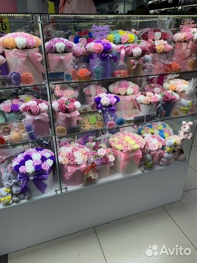 Цветы букеты мыльные розы