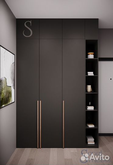 Шкаф распашной двухдверный №23 (дуб). 1100х2000