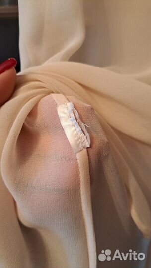 Прозрачная рубашка нежно розового цвета