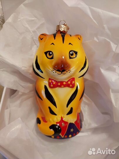 Елочная игрушка xmas toys тигр