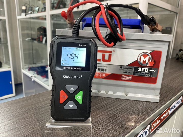 Тестер автомобильных акб BM550 для аккумуляторов
