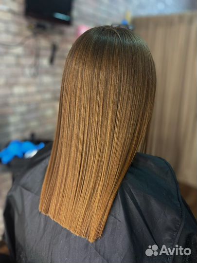 Кератиновое выпрямление волос /Ботокс Любая длина