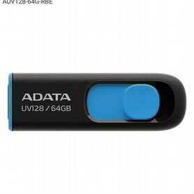 AUV128-64G-RBE, USB накопитель adata UV128 USB 3.1 6