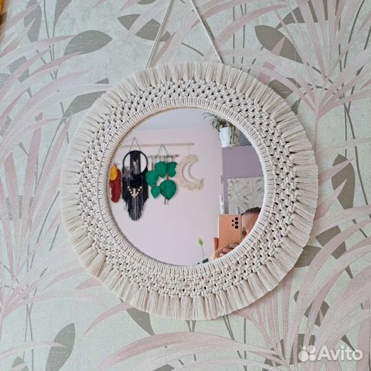 Зеркало макраме