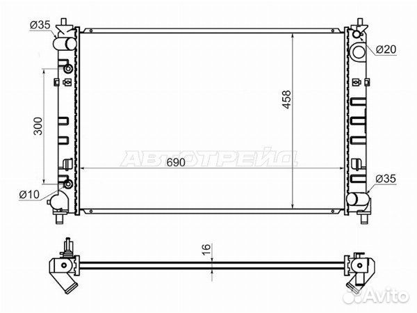 Радиатор mazda efini MPV mazda MPV mazda MPV 99-02 LW# mazda MPV LW# 99-06