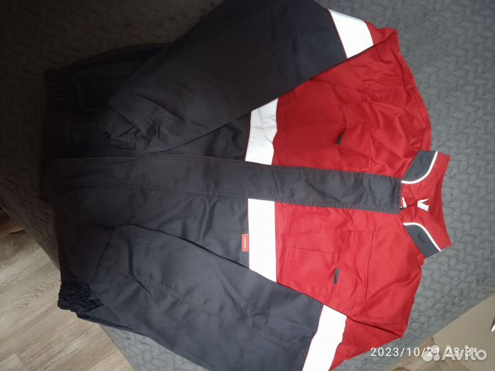 Спецодежда, мужская куртка + комбинезон, 52-54 р
